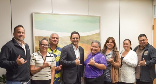 Local 142 meets with Hawaiʻi Congressional Reps in D.C.