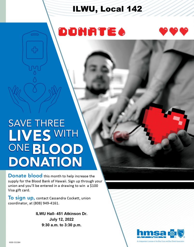 Save three lives with one blood