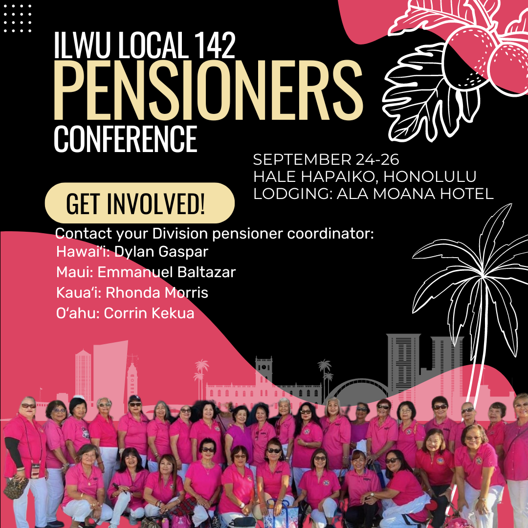 Pensioners Conference - SEPTEMBER 24-26, 2024