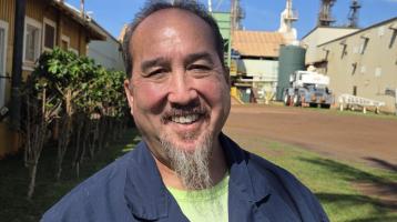 Kauaʻi Coffee workers and ILWU Local 142 members meet to discuss the future of jobs at the Kauaʻi Coffee plantation.