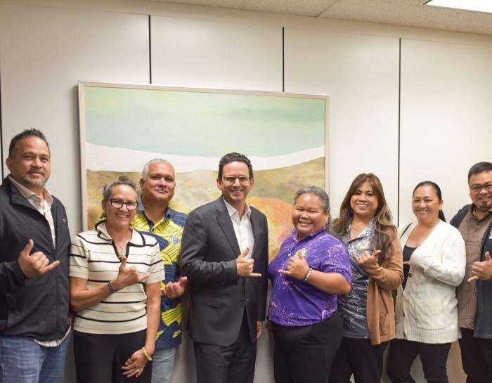 Local 142 meets with Hawaiʻi Congressional Reps in D.C.